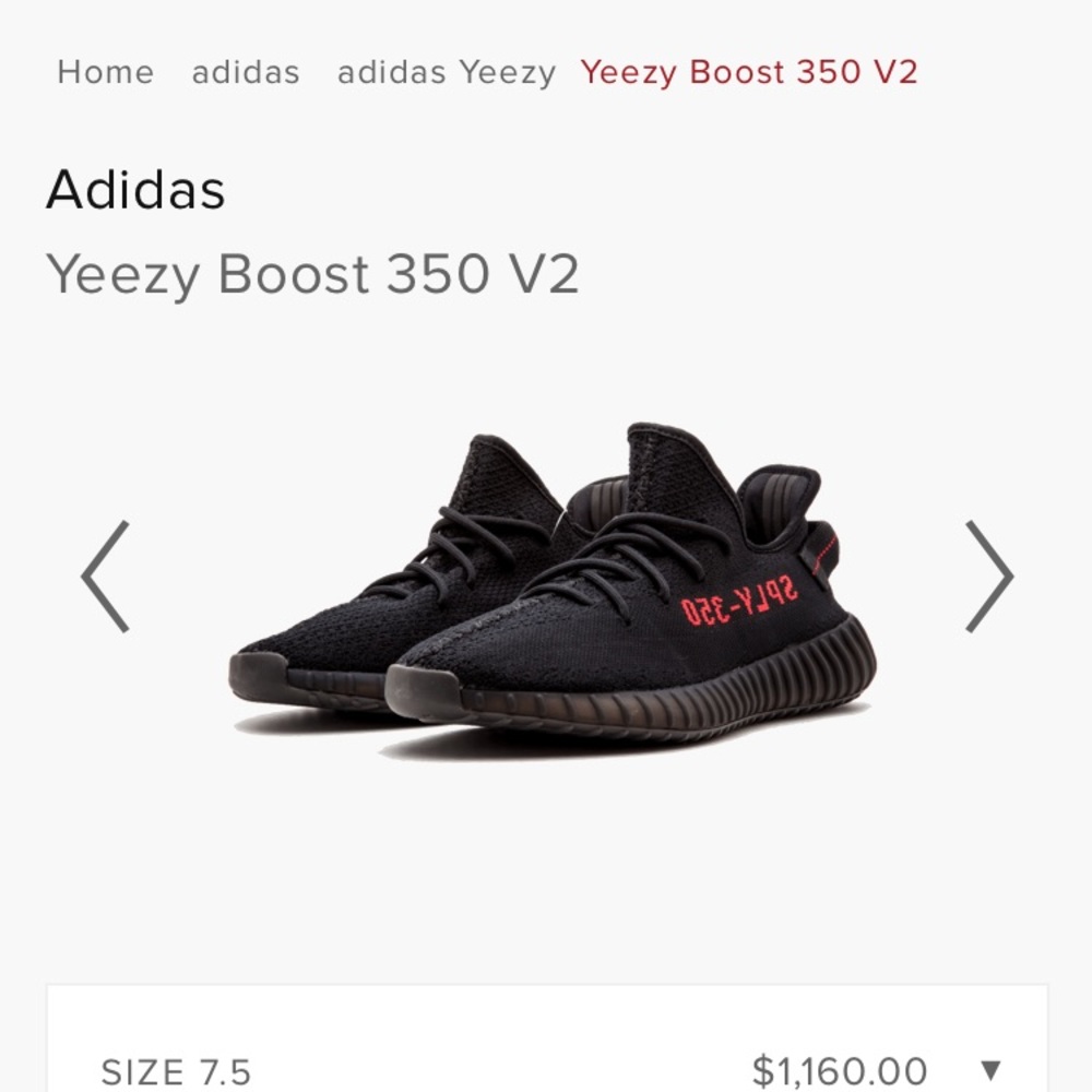 Yeezy 350 V2 boosts size 7.5
